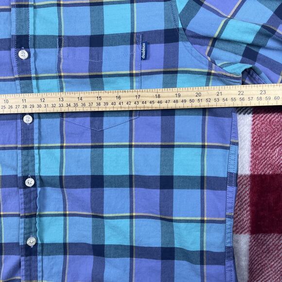 Chubbies Shirt Mens M Blue Flannel Plaid Button Down Long Sleeve - Picture 4 of 10